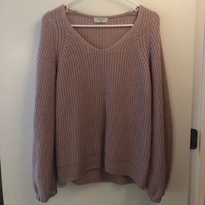 Babaton (Aritizia) gathered bell sleeve sweater